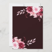 black and white wedding invitation einladung (Rückseite)