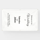 Black and White Wedding Portrait Banner (Horizontal)