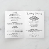 Black and White Wedding Program Programm (Innenseite)