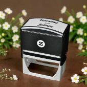 Black and White Wedding Stamp Permastempel