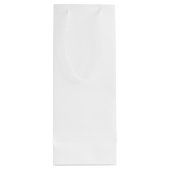 Black and White Wedding Wine Gift Bag Geschenktüte Für Weinflaschen (Rückseite)