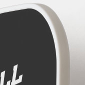 Black and White West Palm Beach Florida USA Custom Pickleball Schläger (Linke Seite)