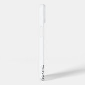 Black and White Wildflower iPhone 14 Cases (Rückseite / Rechts)