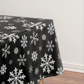 Black And White Winter Snowflake Pattern Modern Tischdecke (Beispiel)