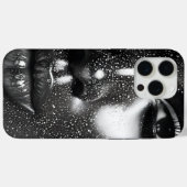 Black and White Woman Portrait Case-Mate iPhone Hülle (Rückseite (Horizontal))