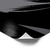 Black and White Woman Portrait Poster (Ecke)