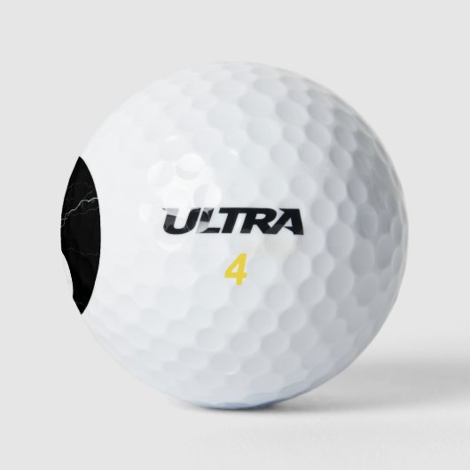 Black and White Yin Yang Golfball (Logo)
