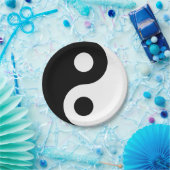 Black and White Yin Yang Pappteller (Party)