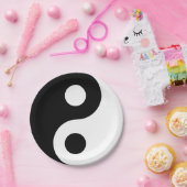 Black and White Yin Yang Pappteller (Party)