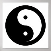 Black and White Ying Yang Poster (Vorne)