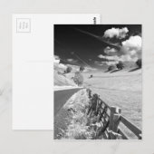Black and White Yorkshire Postkarte (Vorne/Hinten)