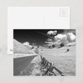 Black and White Yorkshire Postkarte (Vorne/Hinten)