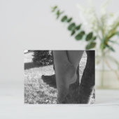 Black and White Young Feet Postkarte (Stehend Vorderseite)