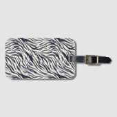 Black and White Zebra Print Pattern Gepäckanhänger (Vorderseite (Horizontal))