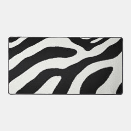 Black And White Zebra Stripes Animal Fur Pattern Schreibtischunterlage