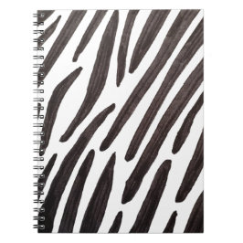 Black and white zebra stripes notizblock