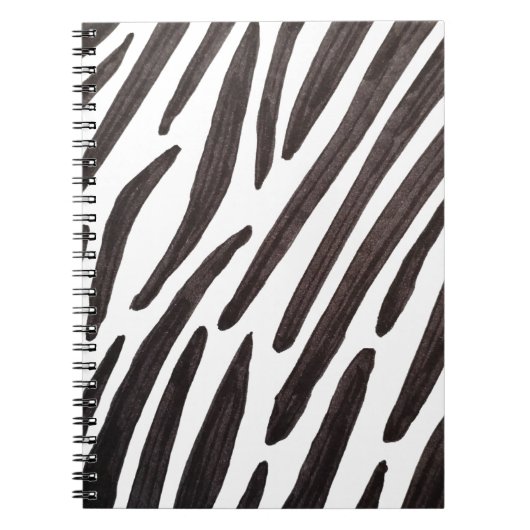 Black and white zebra stripes notizblock (Vorderseite)
