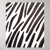 Black and white zebra stripes poster (Vorne)