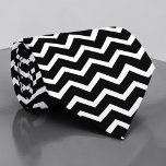 Black and White Zig Zag Custom Necktie Krawatte<br><div class="desc">A timeless and versatile accessory, this custom necktie features a classic black and white pattern. Perfect for adding a touch of sophistication to any outfit, whether it's for a formal event, a business meeting, or simply to elevate your everyday look. The crisp stripes create a stylish and refined appearance, making...</div>