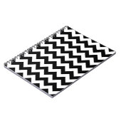 Black and White Zigzag Notizblock (Linke Seite)