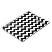 Black and White Zigzag Notizblock (Linke Seite)