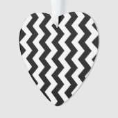 Black and White Zigzag Ornament (Vorderseite)