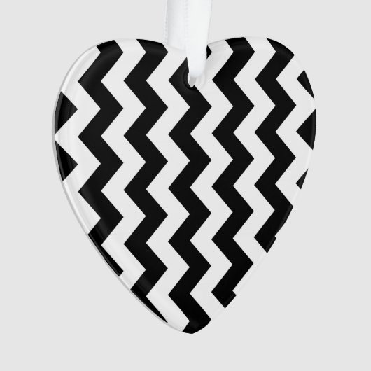 Black and White Zigzag Ornament (Vorderseite)