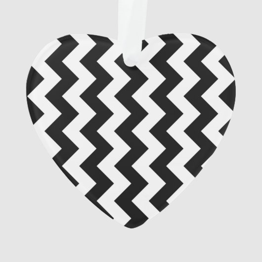 Black and White Zigzag Ornament (Rückseite)