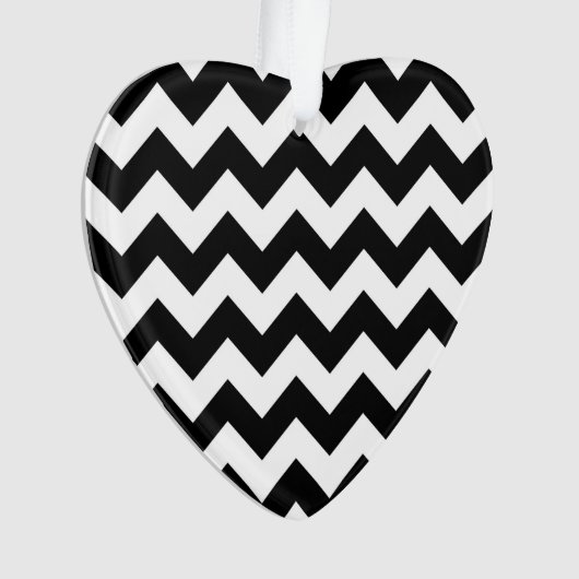 Black and White Zigzag Ornament (Vorderseite)