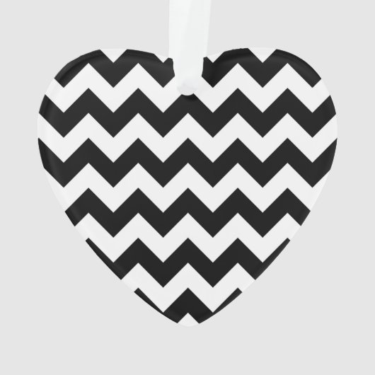 Black and White Zigzag Ornament (Rückseite)