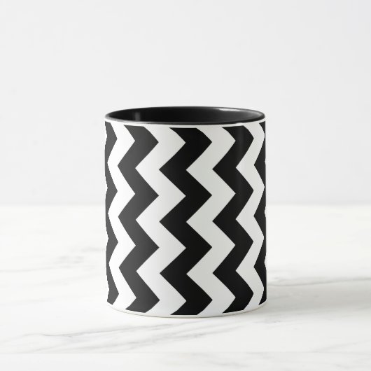 Black and White Zigzag Tasse (Zentrum)