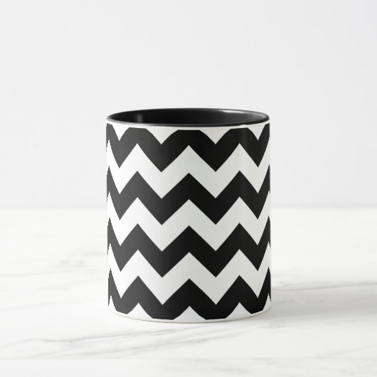 Black and White Zigzag Tasse (Zentrum)