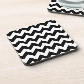Black and White Zigzag Untersetzer (Linke Seite)