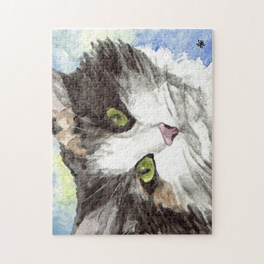 Black and WhiteCalico Cat Puzzle (Vertikal)