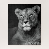 black and whiter Lion Puzzle (Vertikal)