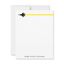 Black and Yellow F-15 Personal Stationery
