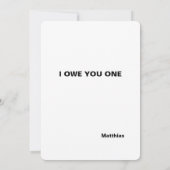 Black and Yellow Horizontal Stripes Mitteilungskarte (Rückseite)