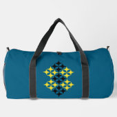 Black and Yellow Stars Large Duffle Bag (Rückseite)