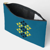 Black and Yellow Stars Large Zubehörtasche (Offen)