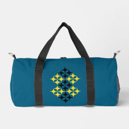 Black and Yellow Stars Small Duffle Bag