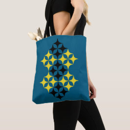 Black and Yellow Stars Tote Tasche