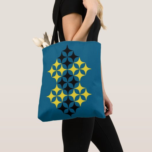 Black and Yellow Stars Tote Tasche (Von Nahem)