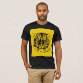 Black and Yellow Tiger Face T-Shirt (Vorne ganz)