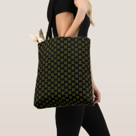 Black and Yellow Tote Tasche