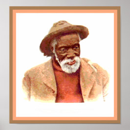 Black Anerica Vintag Art Man Poster