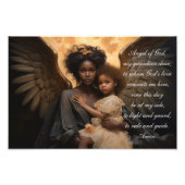 Black Angel Angele Dei auf Englisch Fotodruck (Vorne)