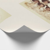 Black Angel Christmas Choir Wrapping Paper 1 Geschenkpapier (Ecke)
