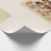 Black Angel Christmas Choir Wrapping Paper 2 Geschenkpapier (Ecke)