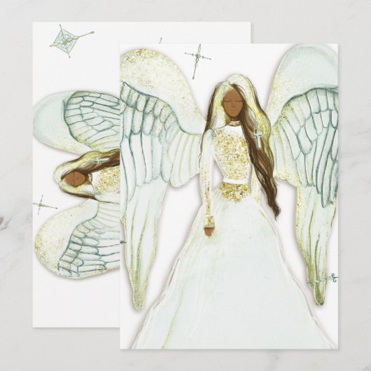 Black Angel Einladung (Vorne/Hinten)