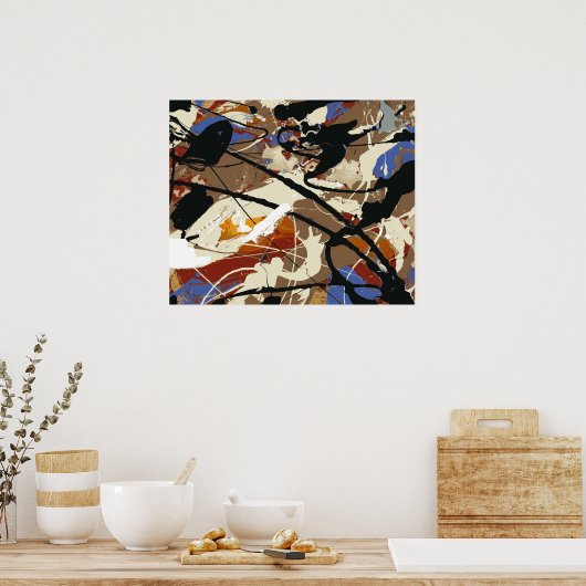 Black Angel - Expressionist Fine Art Poster - (Küche)